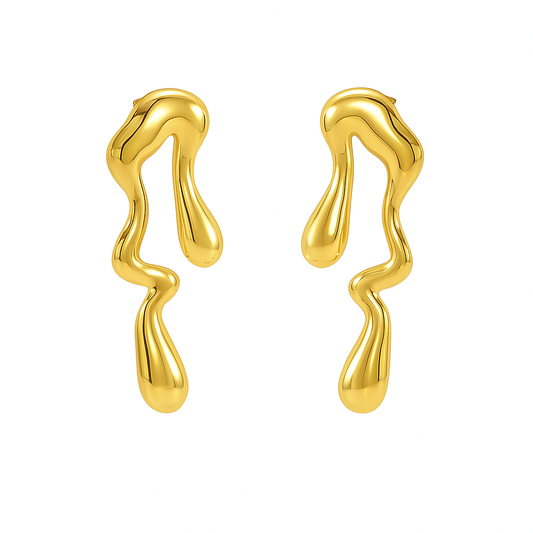 Bold Waterdrop Statement Earring-0